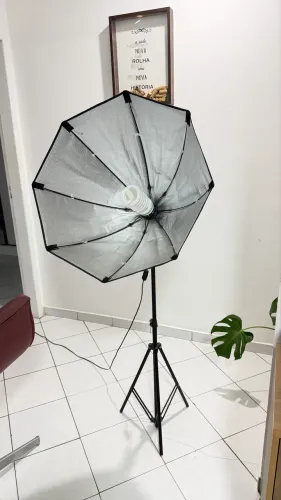 Kit par de Softbox + tripé + 2 lâmpadas 