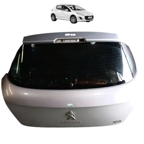 Tampa Traseira Peugeot 308 2011 2012 2013 2014 2015 Prata