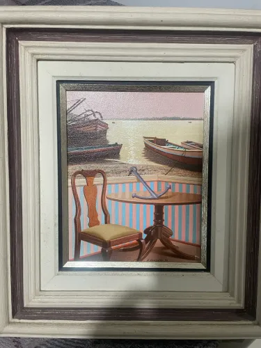 Quadros Óleo sobre tela lote 3und artista conhecido