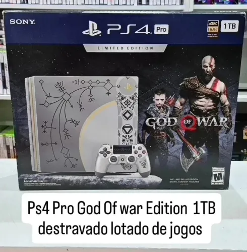 Playstation 4 pro god of war desbloqueado