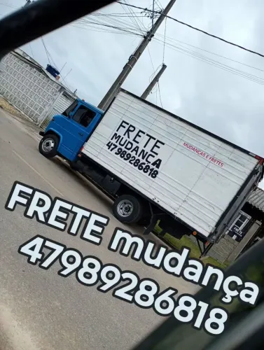 Frete joinville caminhão baú mudança Joinville