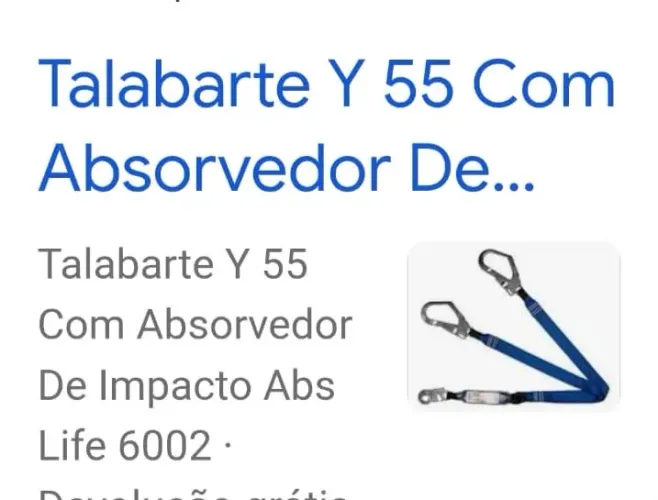 Talabarte em Y 55 em fita +ABS