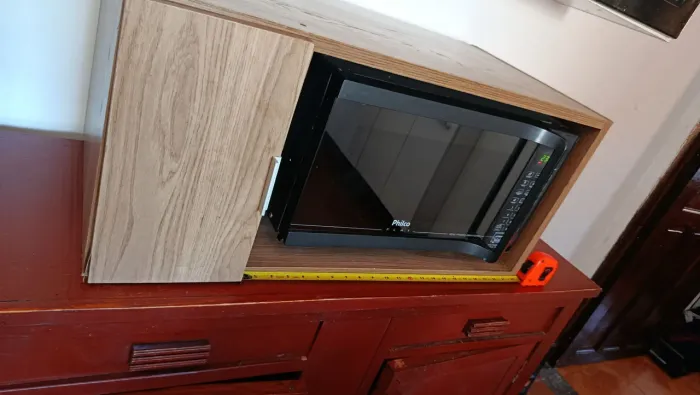 Armário para microondas de parede 