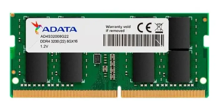Memória ADATA ORIGINAL 8GB 3200MHZ para notebook