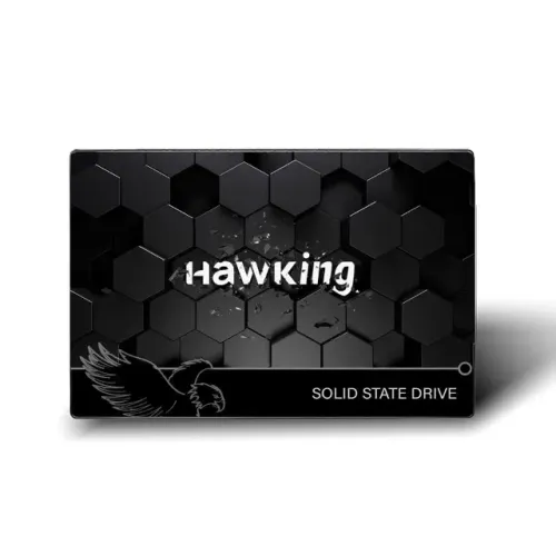 SSD 120GBHawking, SATA, 2.5", Leitura 500MBs Gravação 450MBs, Preto - HKPSA-120 - Novo