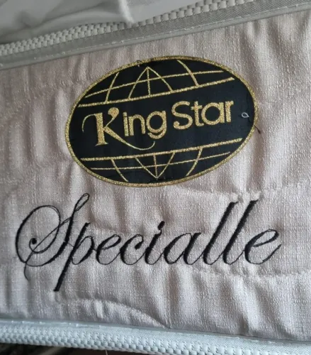 Cama de Casal (MDF) Padrão + Colchão de Casal King Star