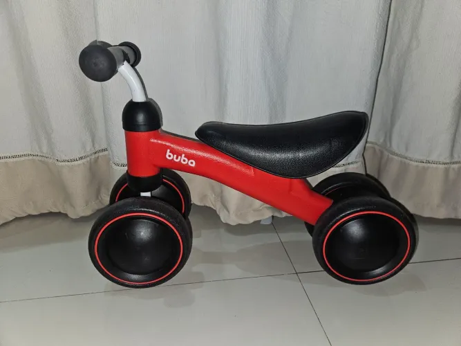 Bicicleta equilíbrio BUBA ORIGINAL COMPLETA vermelha SEMINOVA