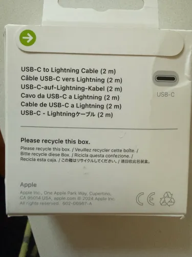 Cabo Lightning da Apple 2m USB?C