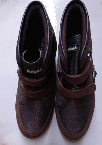 Tênis Bota Casual Kolosh Feminino Marrom (Novo) - Tam 39