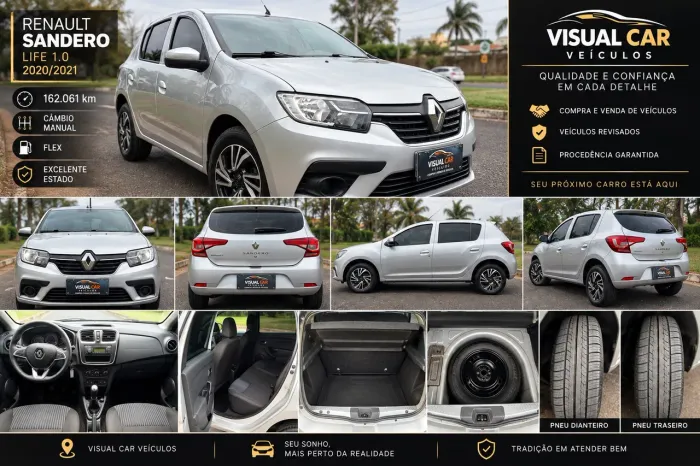 Renault Sandero Life Flex 1.0 12V 5P Mec. 2021