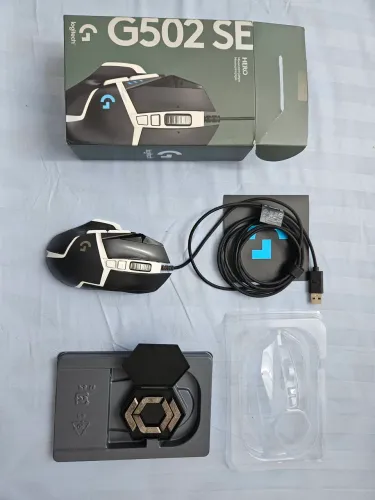 Mouse Gamer Logitech G502 SE Hero + Caixa e Pesos - Funcionando 100%