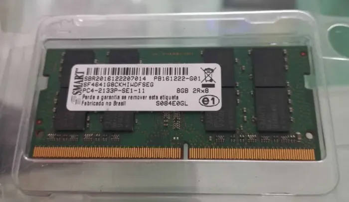 Memória para Notebook 8 GB DDR4 Smart / Garantia