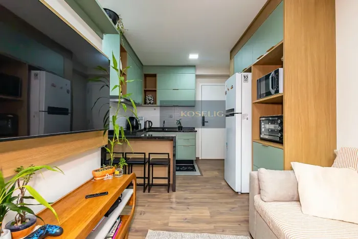 Apartamento mobiliado com 2 quartos no Ibiza Unique Home no Centro de Curitiba
