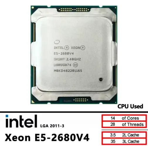 Xeon 2680 V4 Novo!