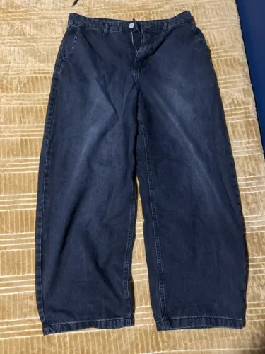 Calça Barrel Preta