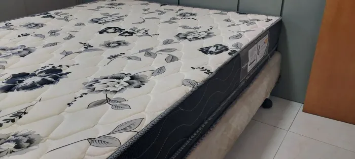 Cama box casal + colchao