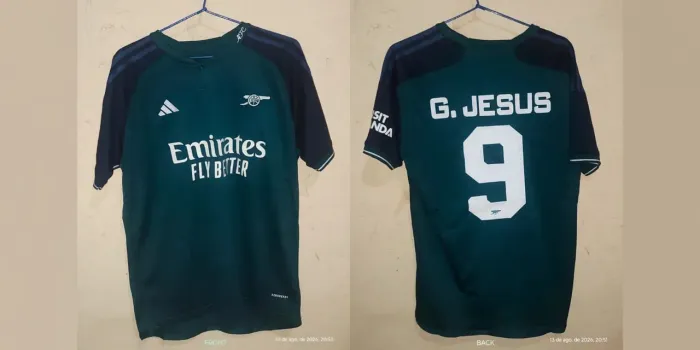 Camisa Arsenal 2023 (Gabriel Jesus)