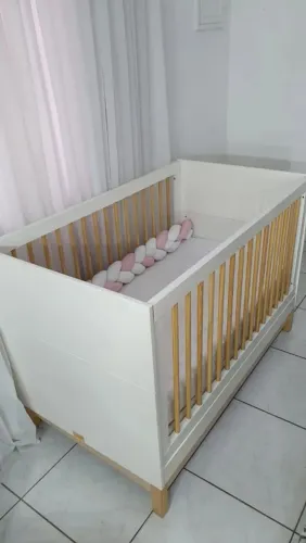 Berço - Mini Cama - Linha cozy Móveis Quater 2 em 1