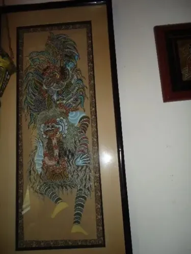 Quadro pintura indonésia do Barong