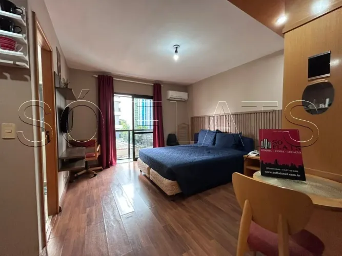 Studio mobiliado com vaga no Jardim Paulista | Flat Interative perto da Av. Paulista