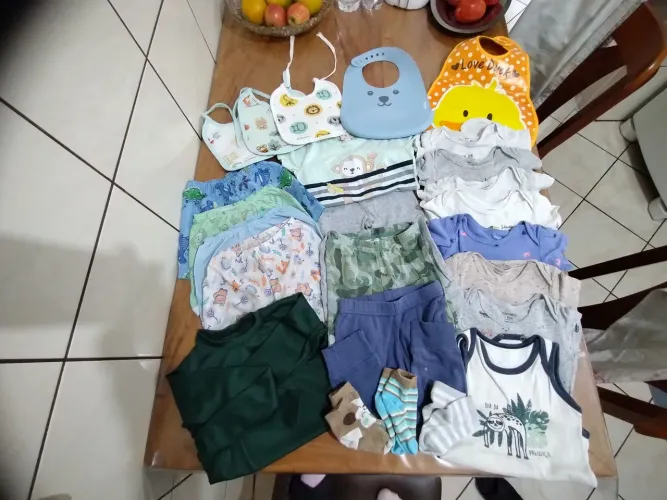 Lote de roupas bebês de 6 a 9 meses
