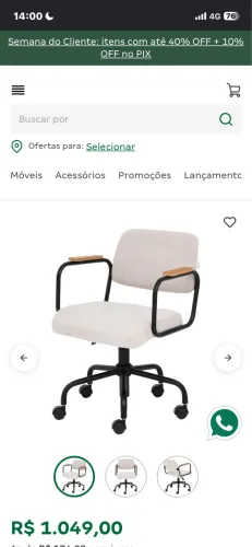 Cadeira home office Carte