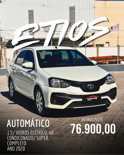 Toyota Etios X Plus 1.5 Flex 16V 5P Aut. 2020
