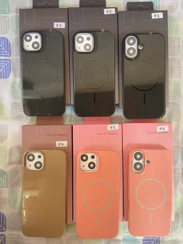Capa iPhone Magnética MagSafe Coloridas 14, 14 Pró, 15, 15 Pró, 16, 16 Pró, 17