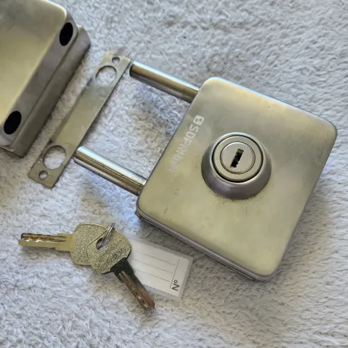 Fechadura Soprano Pressão Porta Vidro