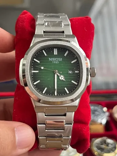 Relógio original Nibosi prova d?água novo Verde