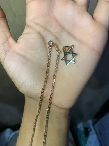 Corrente romanel 60 cm com pingente da romanel : R$ 400 reais