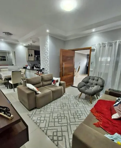 Casa com dois quartos moderna e bem planejada