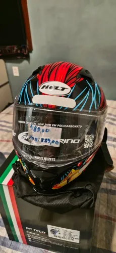 Capacete Moto Helt Avant Joker Cor Vermelho Tam 60L