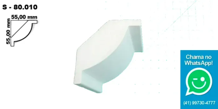 Sanca de Isopor com Gesso