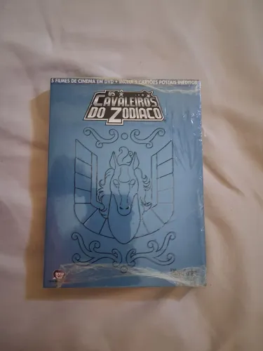 Box em dvd 5 filmes dos cavaleiros do zodiaco