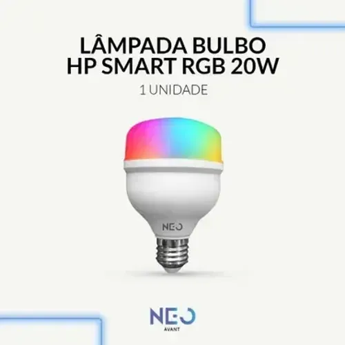 Lampada Led Smart Wi-fi 2.4 GHz Bulbo Hp 20w