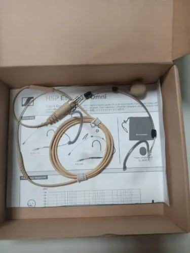 Microfone Headset Sennheiser HSP Essential Omni Beige Original Completo