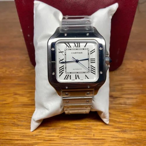 Relógio Cartier Santos Dumont 40mm automático aço inox