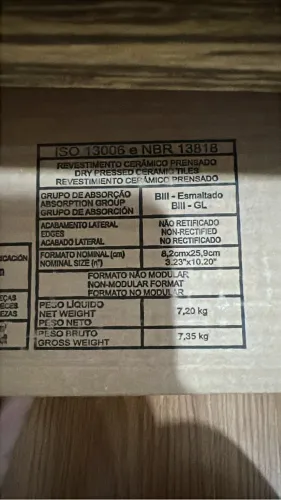 REVESTIMENTO EM CERAMICA PORTINARI