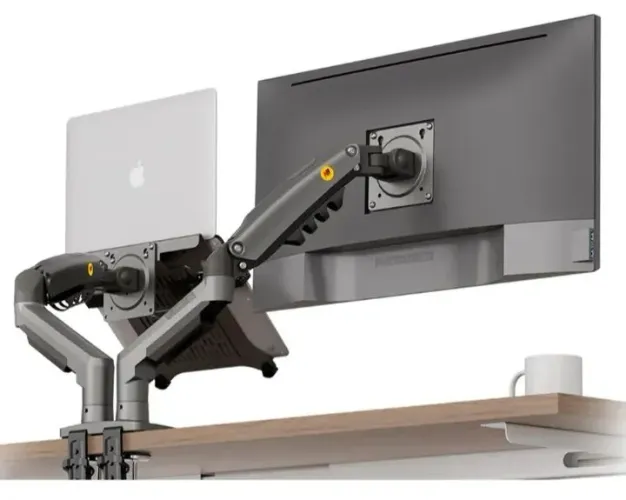 Suporte de monitor duplo de 17 a 34 polegadas North Bayou NB-F160-NBH2