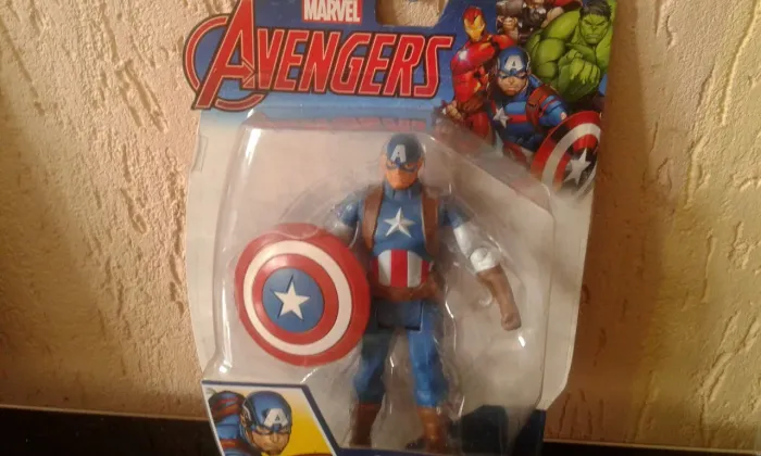 Boneco Capitão América Marvel Vingadores Colecionável Geek Novo Lacrado 