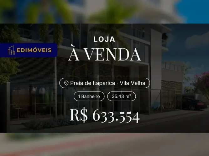 Invista em Praia de Itaparica: Loja em condomínio com acabamento de qualidade