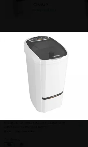 Tanquinho de lavar roupas - 10kg