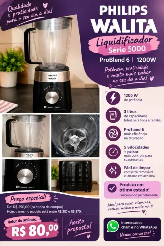 Vendo liquidificador Philips Walita