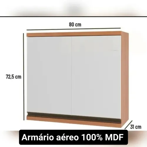 Armários aéreos 100% MDF