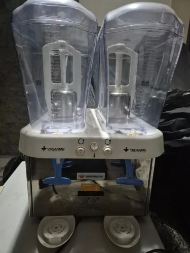REFRESQUEIRA INOX DUPLA, 2 CUBAS 16 LITROS VENANCIO