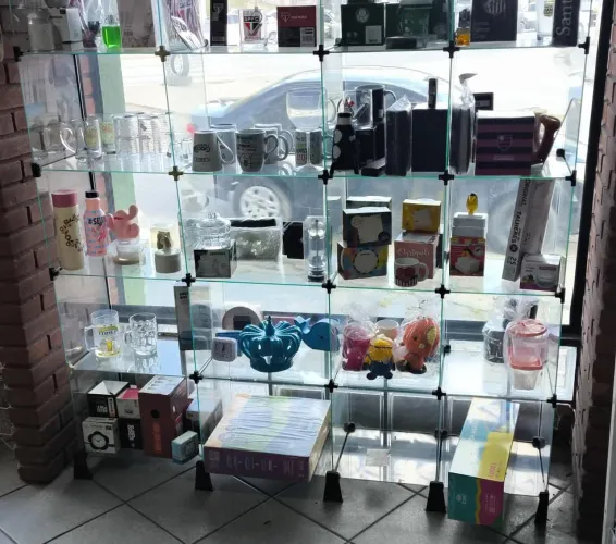 Expositor de vidro