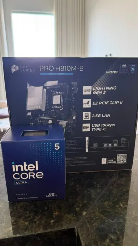 Processador Intel u5 225f + Placa mãe MSI Pro H810M