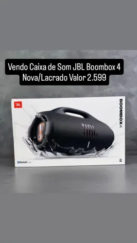 Vendo Caixa de Som JBL Boombox 4 Nova/Lacrado 