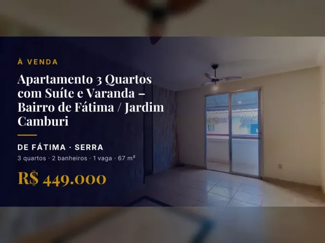 Linda Suíte e Varanda em Apartamento no Bairro de Fátima Venha Conhecer!
